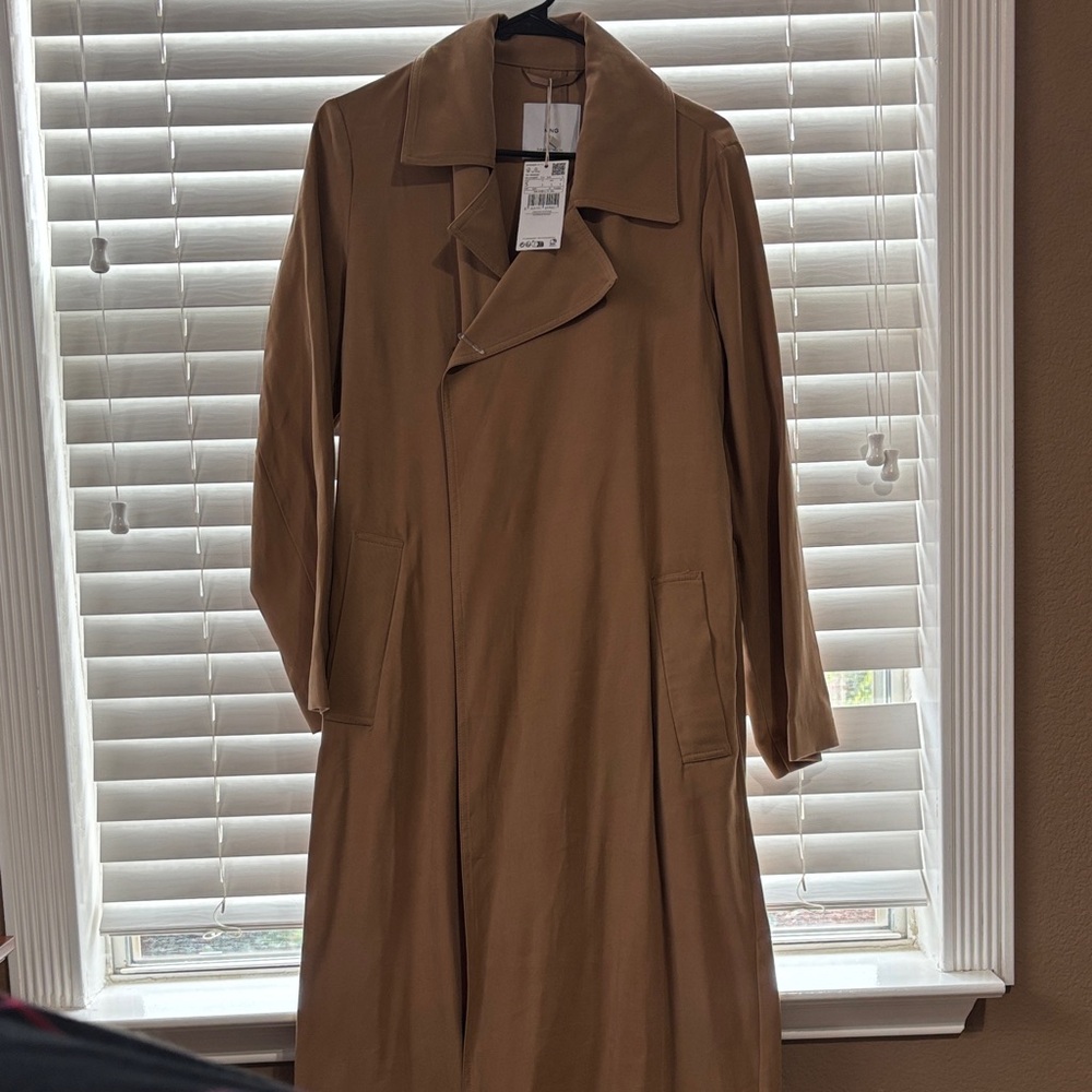 Mango Women’s Classic Brown Trench Coat